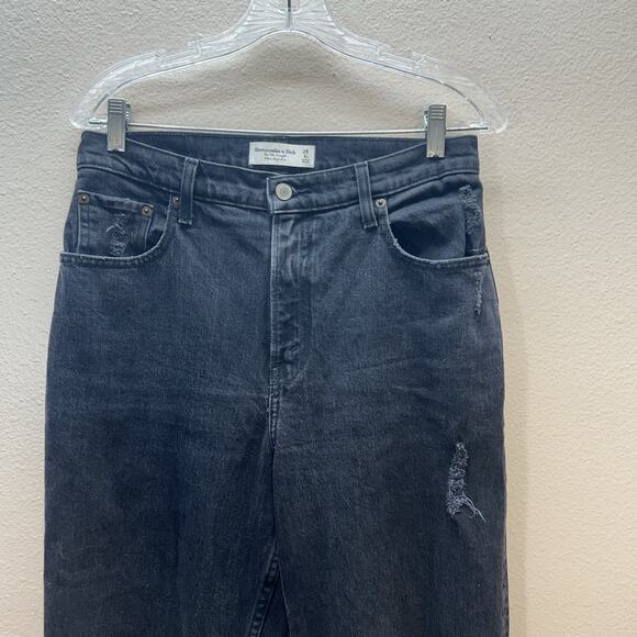 Abercrombie & Fitch Women's 90’s Straight Ultra High Rise Jeans 28 6S Curve Love - Picture 2 of 10